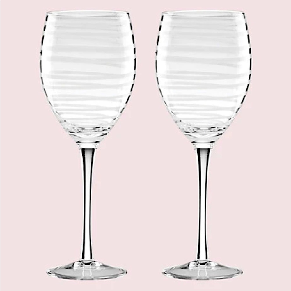 Kate Spade Charlotte Street wine glass set (2 glasses)